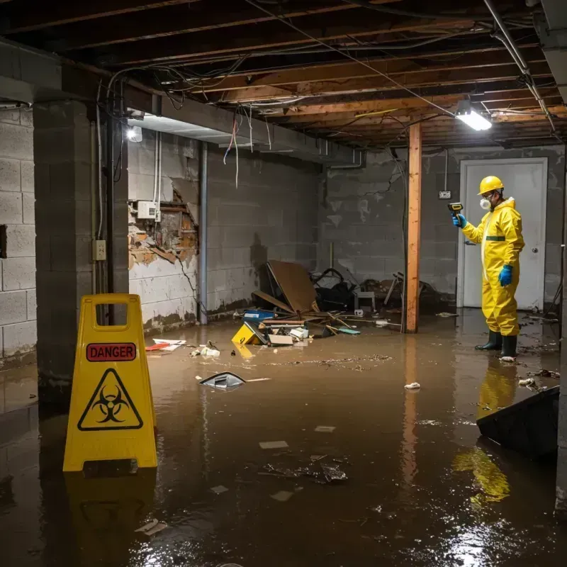 Flooded Basement Electrical Hazard in Logan County, CO Property